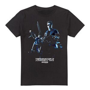 Terminator 2 Mens Motorbike T-Shirt / Black